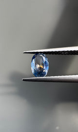 Blue Orange Oval Sapphire image 5