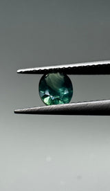 Blue Green Oval Sapphire image 1