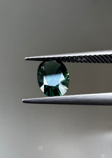 Green Blue Oval Sapphire image 2
