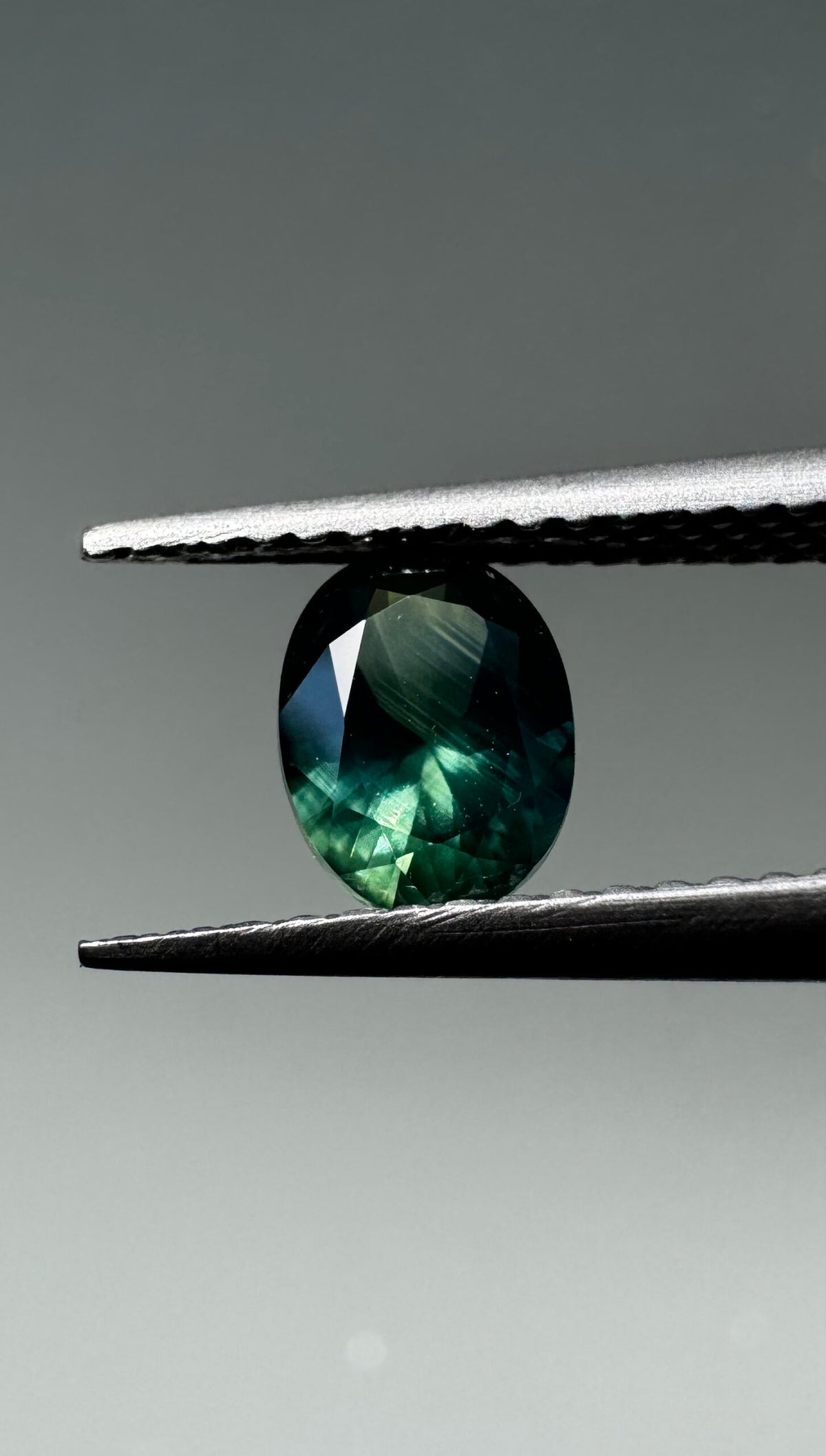 Blue Green Oval Sapphire image 0