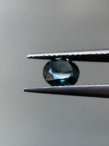 Blue Green Round Sapphire image 1