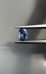 Blue Orange Oval Sapphire image 2