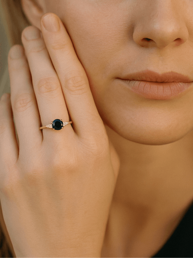 Deep Ocean Blue Ring