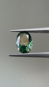 Green Blue Oval Sapphire