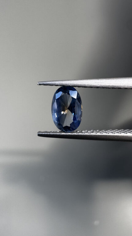 Blue Orange Oval Sapphire